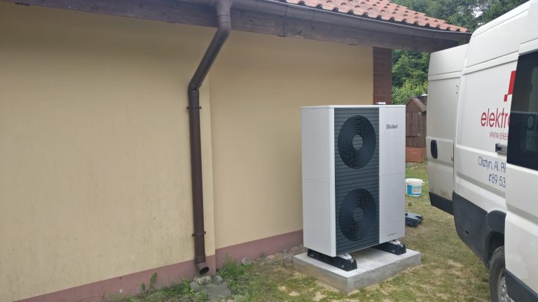 Budynek mieszkalny w Ługwałdzie powietrzna pompa ciepła